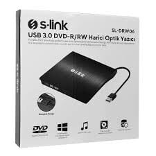 S-LINK SL-DRW06 USB3.0 DVD-R/CD-R/RW Harici Optik Yazıcı