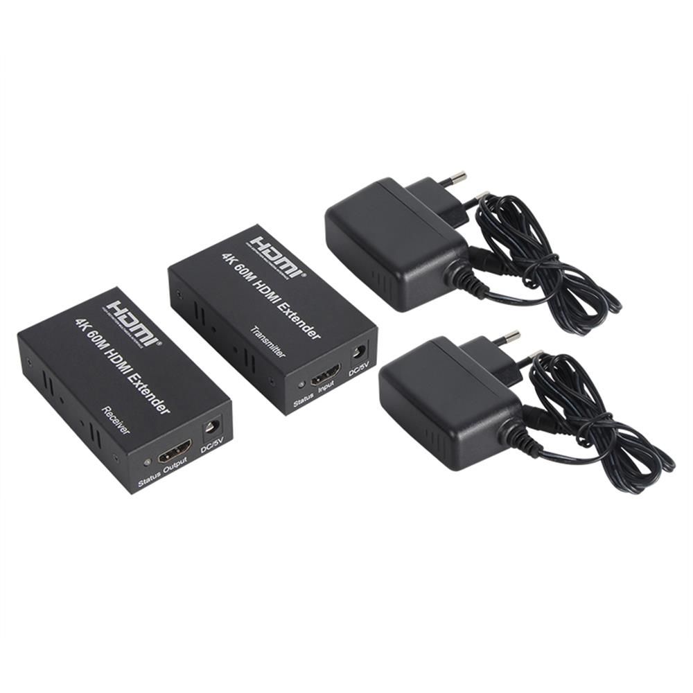 RJ45 4K@30HZ Extender Metal 60m Uzatıcı