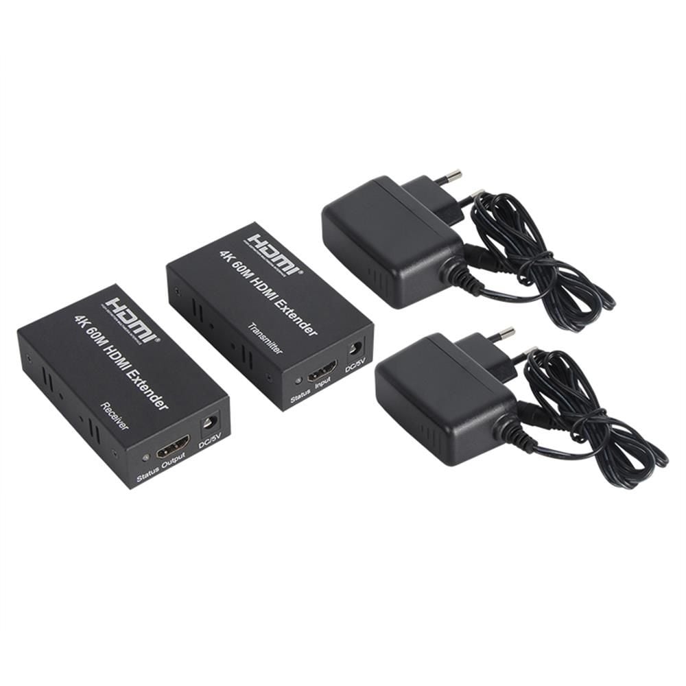 RJ45 4K@30HZ Extender Metal 60m Uzatıcı