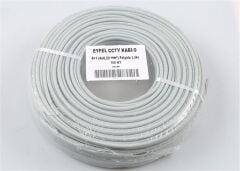 Eyfel EF-C400 4+1 2x0.22 (14x0.18 CCA) Folyolu 100Mt CCTV Kablo