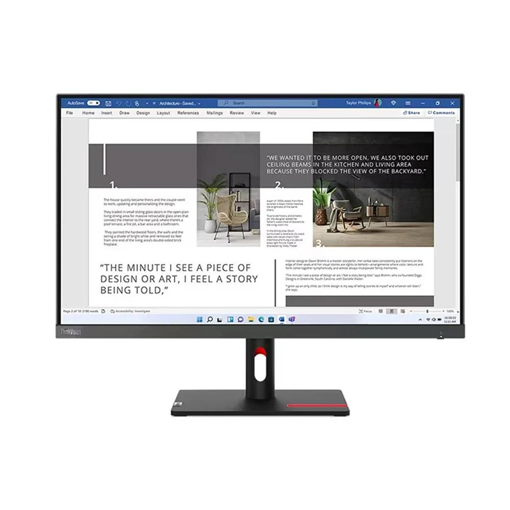 Lenovo 27'' ThinkVision S27i-30 IPS 100Hz 4ms HDMI VGA Monitör