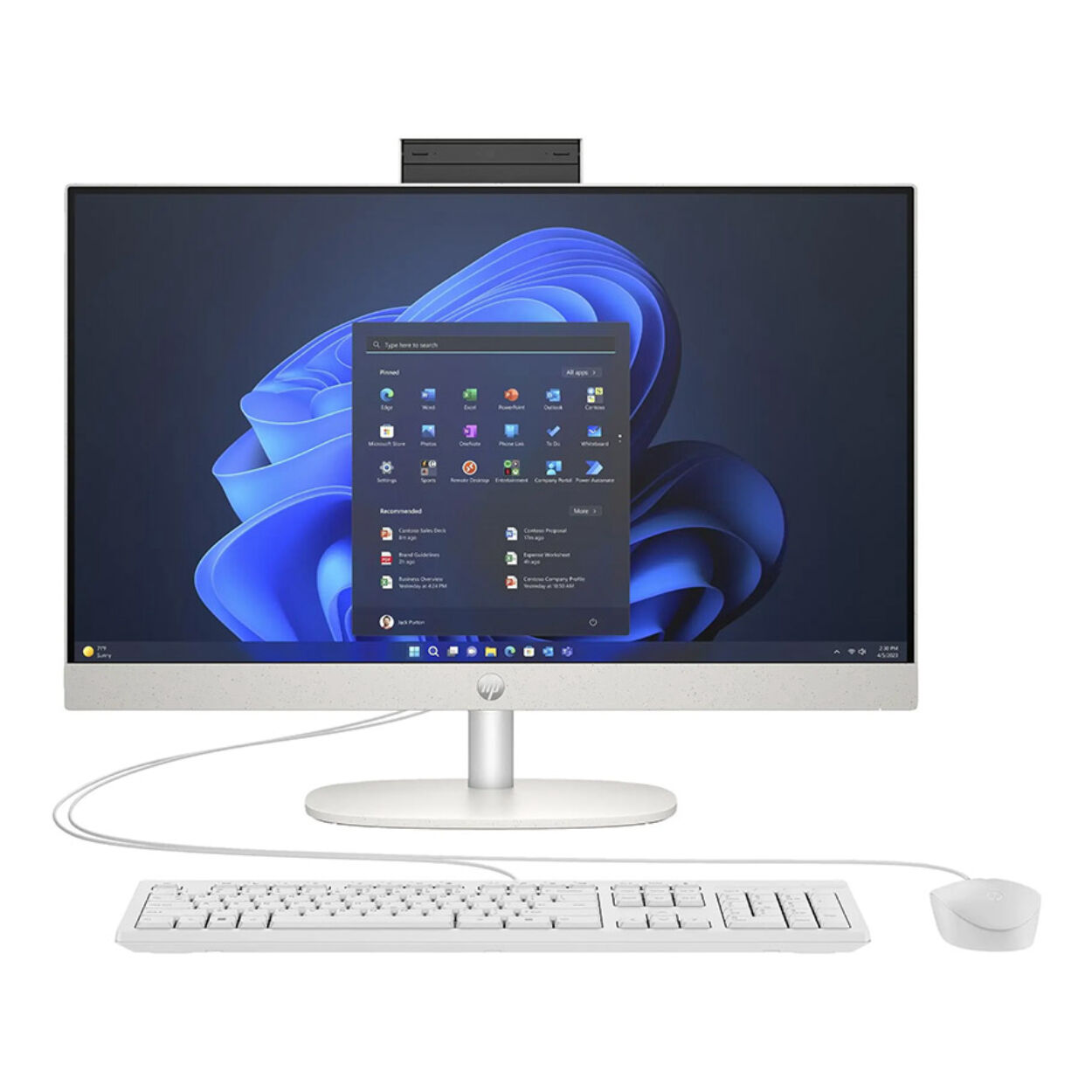 HP ProOne 240 G10 23.8'' Beyaz Ultra 5-125U 32GB 512SSD FDOS AIO PC