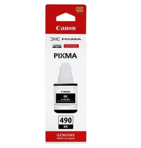 Canon GI-490 Black (Siyah) Orijinal Şişe Mürekkep - 6.000 Sayfa - GI-490BK