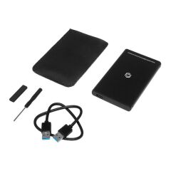 FRISBY FHC-2590B 2.5” SATA USB 3.0 Disk Kutusu – Alüminyum Kasa, 5 Gbps, 7 / 9.5 mm HDD/SSD Uyumluluğu