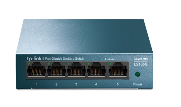 TP-Link LS105G 5 Port Gigabit 10/100/1000 Mbps Ethernet Switch Metal Kasa Yönetilemez Masaüstü Switch