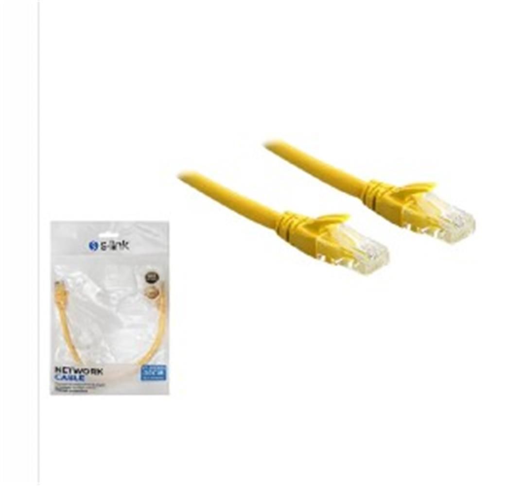 S-link SL-CAT6030YE 0.30 Metre UTP Cat6 Sarı Patch Kablo