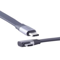 Vcom CU582RA-2.0 Type-C USB4 V2 90 Derece Düz 2.0m Şarj Kablosu