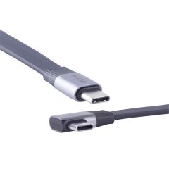 Vcom CU582RA-2.0 USB4 Gen 3x2 Type-C 40Gbps 100W PD 8K Video 90 Derece Açılı Şarj ve Veri Kablosu - 2.0 Metre