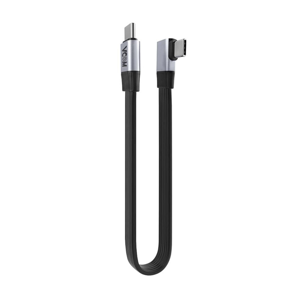Vcom CU582RA-2.0 USB4 Gen 3x2 Type-C 40Gbps 100W PD 8K Video 90 Derece Açılı Şarj ve Veri Kablosu - 2.0 Metre