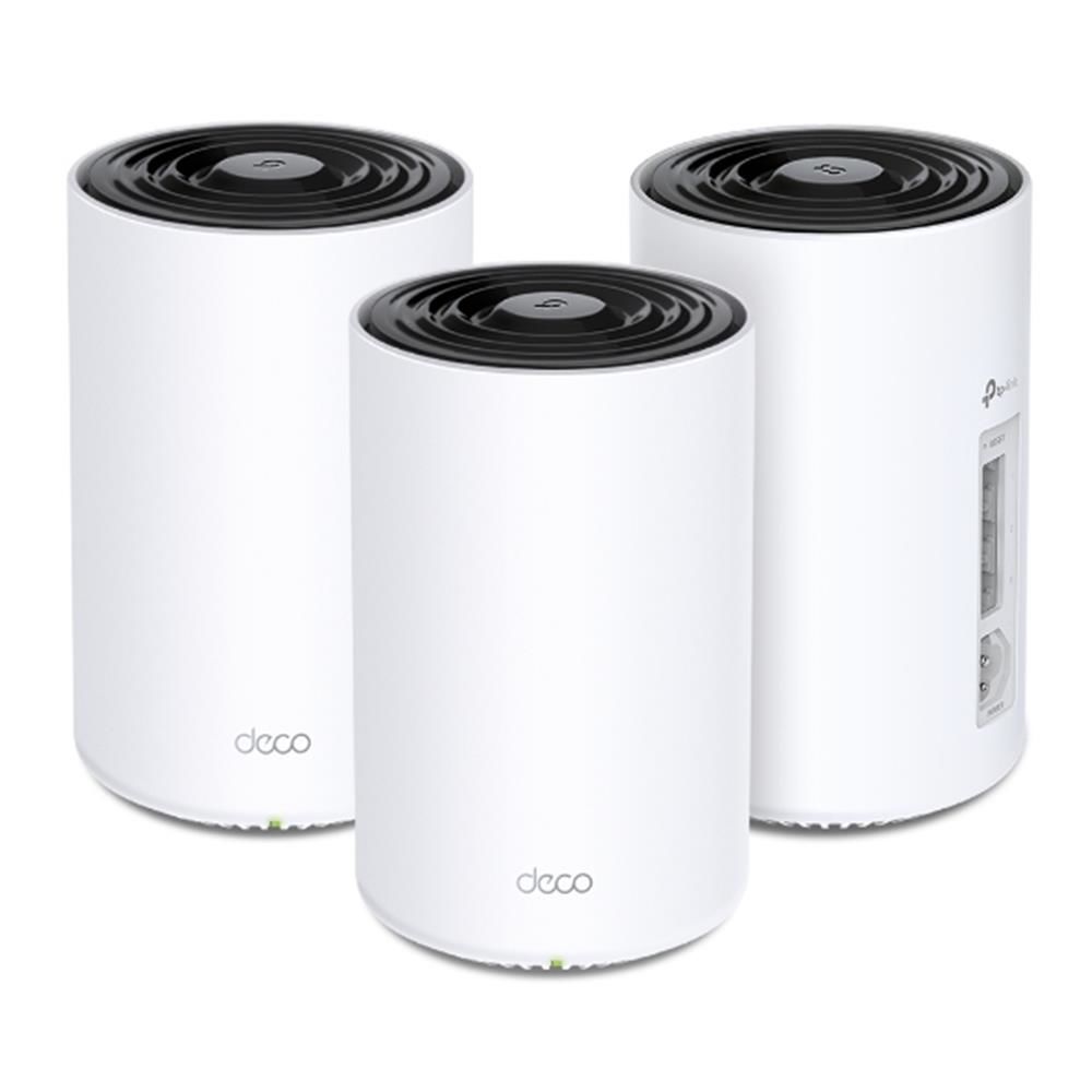 Tp‑Link Deco PX50 AX3000 Dual‑Band Wi‑Fi 6 + G.hn 1500 Mbps Powerline Mesh Wi‑Fi Sistemi 3’lü Kit (300 m² +), TP‑Link HomeShield Destekli