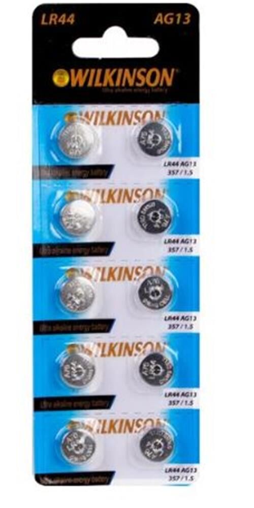 Wılkson AG13 LR44 (PKT-10 LU) Alkalin Düğme Pil 10’lu Paket