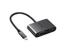 S-link Swapp SW-U516 4K@30Hz Type-C to HDMI + VGA Adaptör