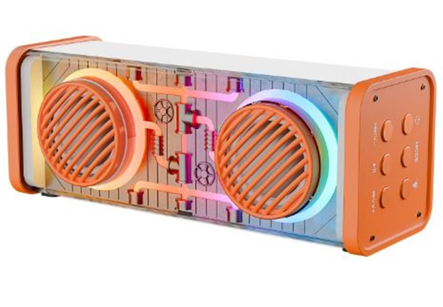 Mikado MD-56BT Turuncu/Beyaz 10W Bluetooth/USB/TF/AUX Destekli 1500mAh Taşınabilir Şarjlı Speaker