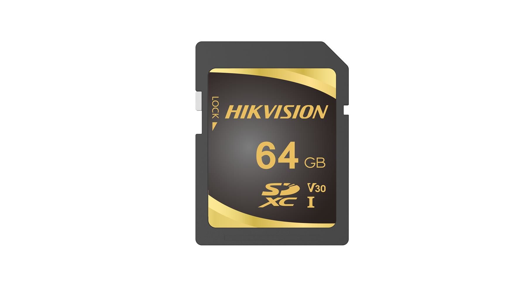 Hikvision HS-SD-P10-64G 64GB SDXC Class10 U3 V30 95-55MB/s eTLC 7-24 CCTV Hafıza Kartı