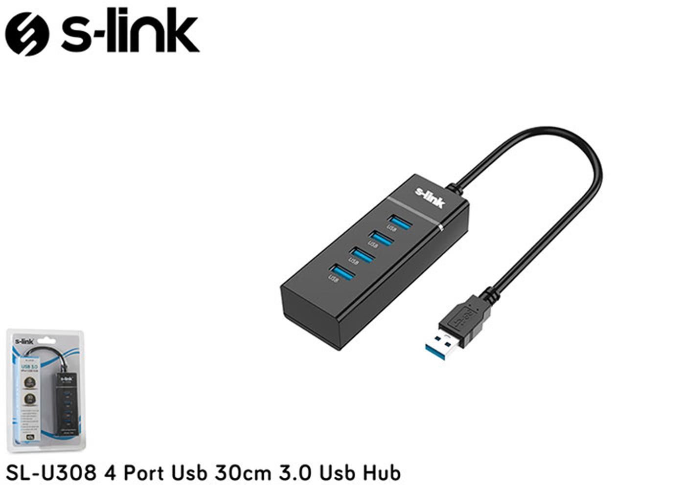 S-Link SL-U308 4 Port USB 3.0 USB Hub