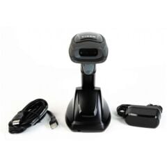 TIGER CS92 2D Imager Kablosuz USB Barkod Okuyucu + Stand – 1D/2D Karekod, 200 tarama/sn, 100 m Haberleşme, IP51, 2600 mAh Pil
