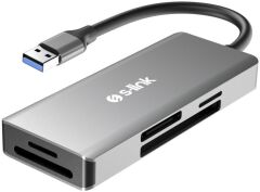 S-link SL-CR51 TypeC ve USB3.0 CF, SD, M2, Micro SD, MS 5 in 1 Metal Kart Okuyucu