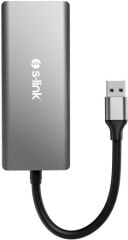 S-link SL-CR51 TypeC ve USB3.0 CF, SD, M2, Micro SD, MS 5 in 1 Metal Kart Okuyucu