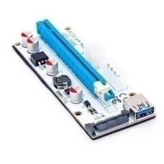 RISER KART VERSİYON 9S PCIe x16 - x1 Uzatma Kablo, Mining ve Grafik Kartları için Uygun
