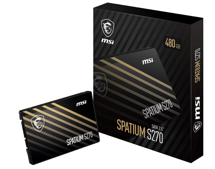 MSI SPATIUM S270 480GB SATA III 2.5'' SSD (500MB Okuma / 450MB Yazma)