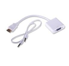 QPORT Q‑HD‑VGJ HDMI to VGA Çevirici Adaptör + 3.5 mm Ses Jack Full HD Aktif Dönüştürücü