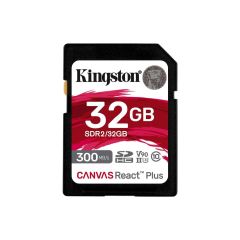 Kingston SDR2-32GB Canvas React Plus SDHC UHS-II 300R-260W U3 V90 Full HD/4K/8K Hafıza Kartı