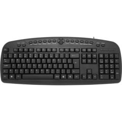 Frisby FK-130EU İngilizce Q USB Kablolu Siyah Klavye