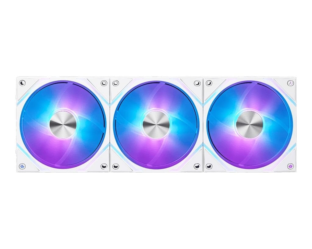 MSI MPG EZ120 ARGB White 3in1 JAF Manyetik Bağlantılı 120mm Beyaz Kasa Fanı Üçlü Paket