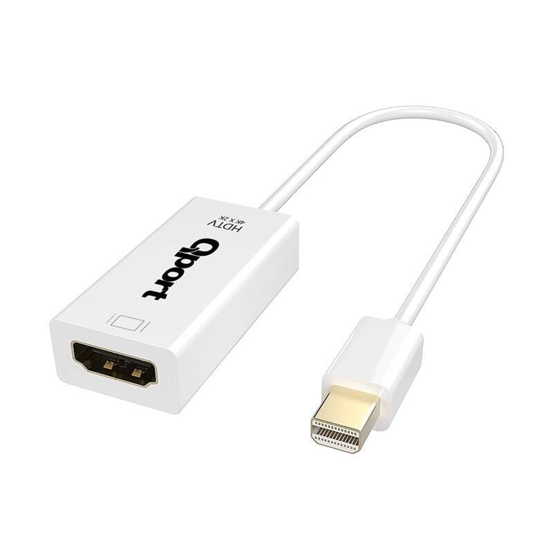 QPORT Q‑DP‑HDM Mini DisplayPort to HDMI Çevirici Adaptör 15 cm Kablosu Full HD