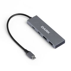 Dark DK-AC-USB312C 4 Port USB Type-C HUB (2x USB 3.0 Type-A & 2x USB 3.1 Type-C)