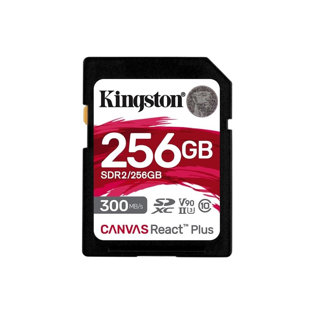 Kingston SDR2-256GB 256GB SDXC Canvas React Plus UHS-II U3 V90 Hafıza Kartı