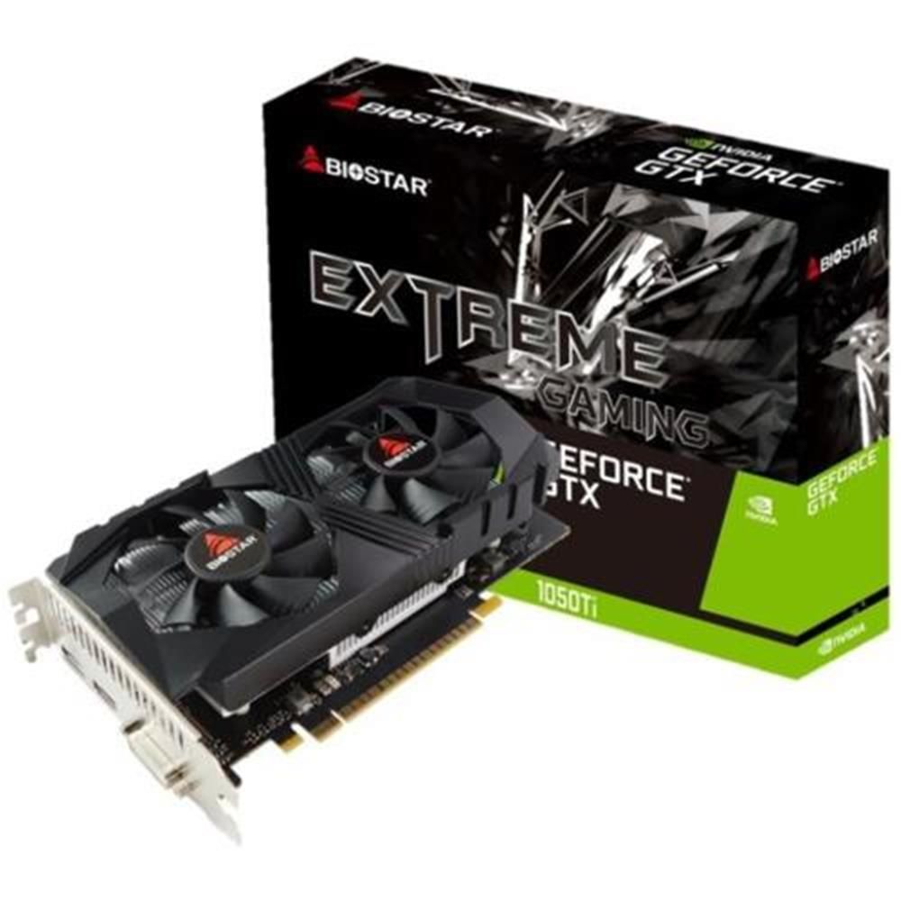 Biostar GTX1050Ti 4GB 128Bit GDDR5 DVI+DP+HDMI Ekran Kartı