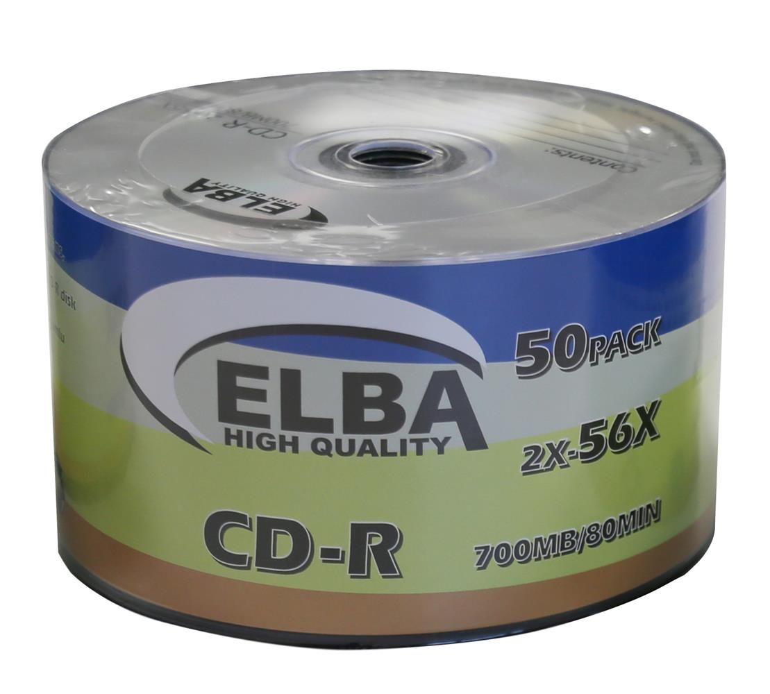 Elba CD-R 700MB 80MIN 56X 50’li Shrink