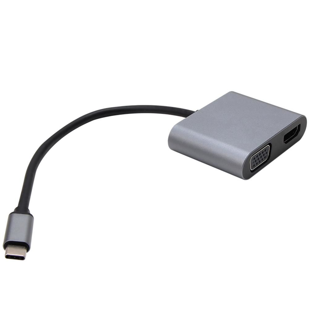 Vcom CU4512 Type-C To HDMI+VGA+USB2.0+ Type-C Çevirici