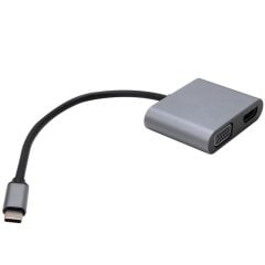 Vcom CU4512 Type-C To HDMI+VGA+USB2.0+ Type-C Çevirici