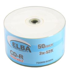 Elba CD-R 700MB 80MIN Printable 50’li Shrink