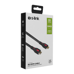S-LINK SL-HDM4K011 19+1 HDMI to HDMI 1.5m v2.0 4K (3840*2160) 60Hz Kablo