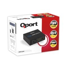 QPORT Q-SPL4 Full HD 1 Giriş 4 Çıkışlı HDMI Splitter (Sinyal Çoğaltıcı) - HDMI Görüntü Dağıtıcı