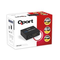 QPORT Q-SPL4 Full HD 1 Giriş 4 Çıkışlı HDMI Splitter (Sinyal Çoğaltıcı) - HDMI Görüntü Dağıtıcı