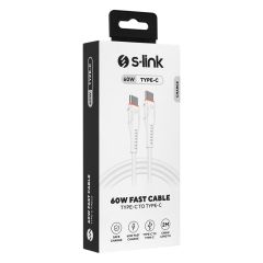 S-Link SW-C135 2M 3A Type-C to Type-C Hızlı Data & Şarj Kablosu