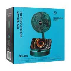 Everest EFN-605 Masaüstü Şarj Edilebilir Yeşil 800mAh USB Fan