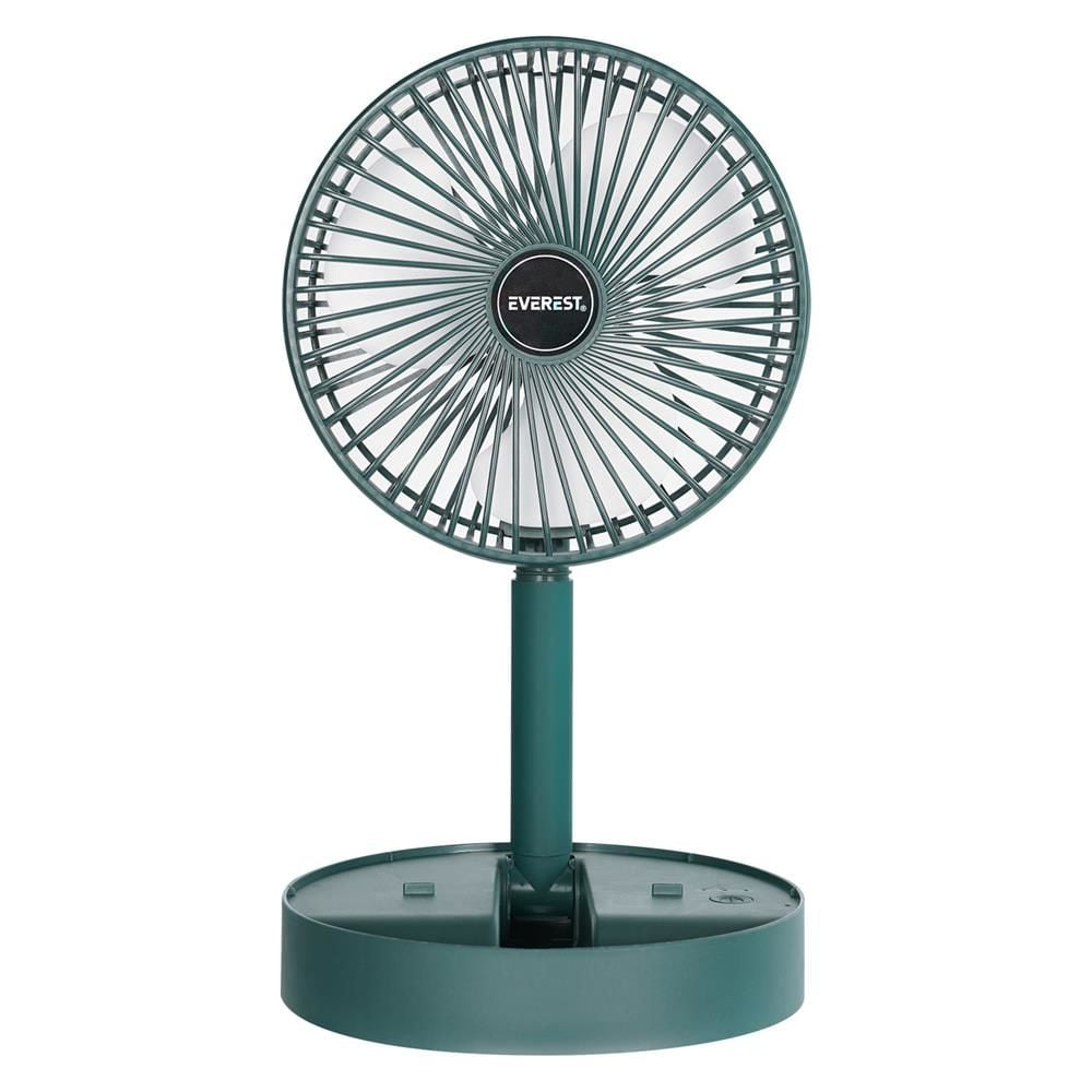 Everest EFN-605 Masaüstü Şarj Edilebilir Yeşil 800mAh USB Fan