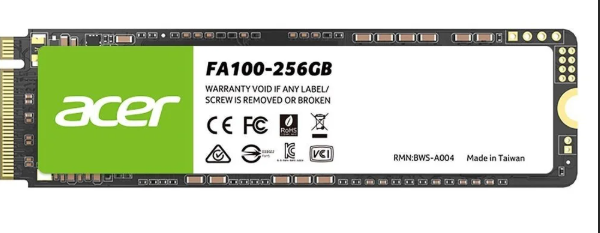Acer FA100 512GB M.2 NVMe PCIe Gen3 x4 SSD 3200/2200MB/s Yüksek Hızlı Dahili SSD Disk
