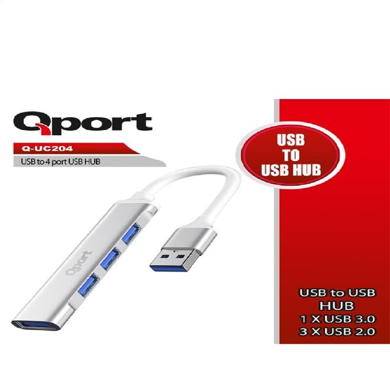 QPORT Q-UC204 USB 2.0 to 4 Port USB Çoklayıcı