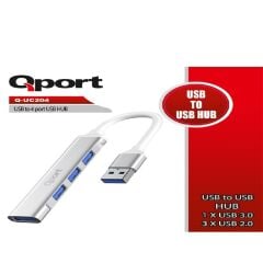 QPORT Q-UC204 USB 2.0 to 4 Port USB Çoklayıcı