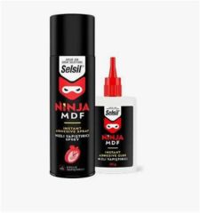 Selsil Ninja MDF Kit Hızlı Yapıştırıcı (200 ml Aktivatör + 50 gr Yapıştırıcı)