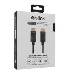 S-link SW-SGG030 1.5 Metre DisplayPort - DisplayPort (M/M) 4K Destekli Altın Uçlu Kablo