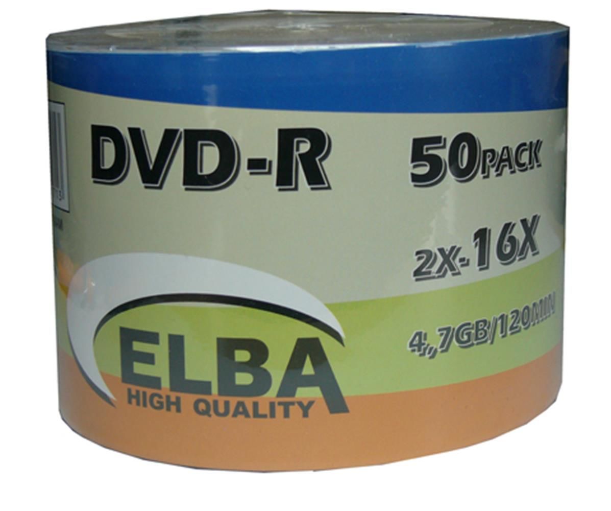 Elba DVD-R 4.7GB 120min 16X 50’li Shrink