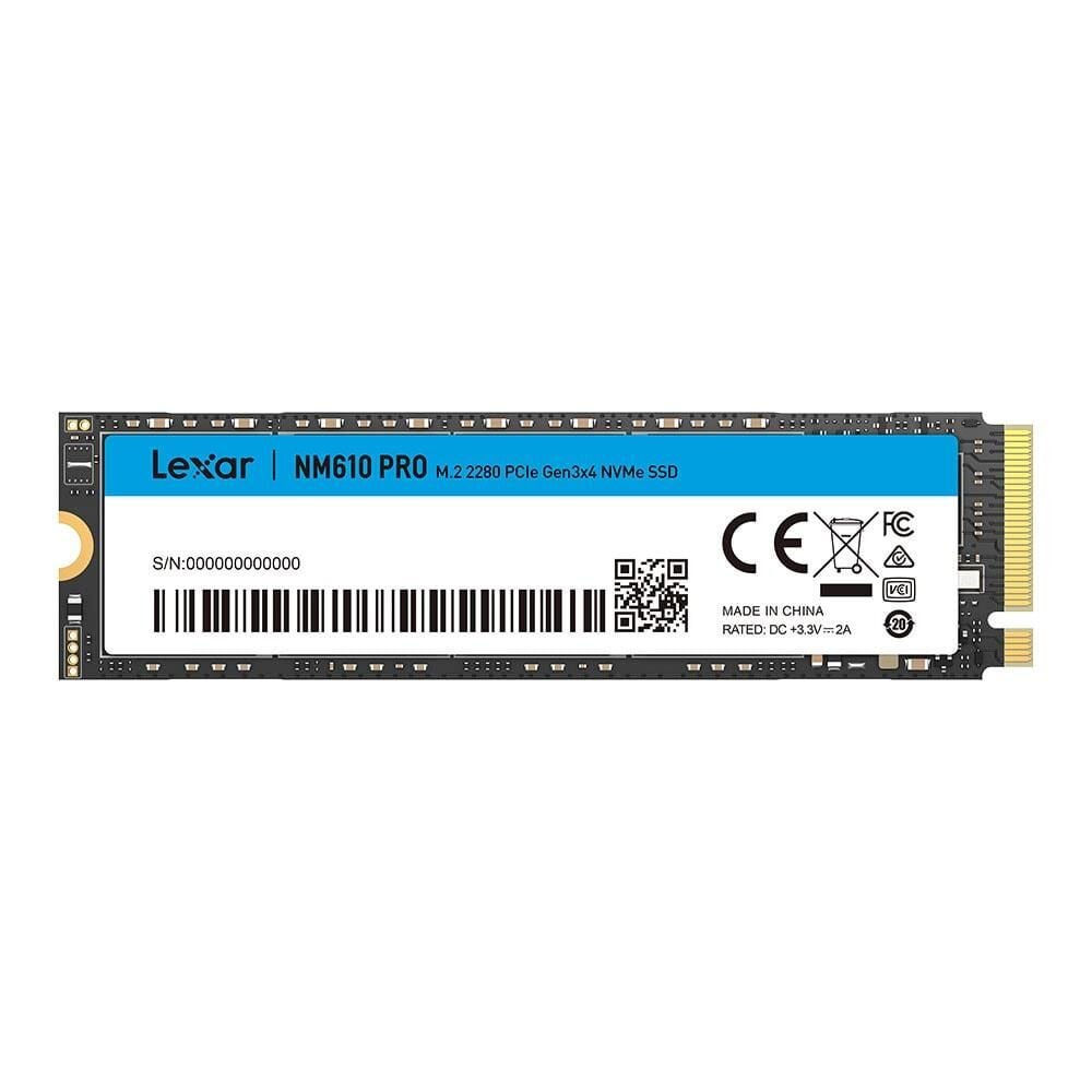ALexar NM610PRO 500GB PCIe Gen3 x4 Okuma 3300MB – Yazma 1700MB M.2 SSD (LNM610P500G-RNNNG)