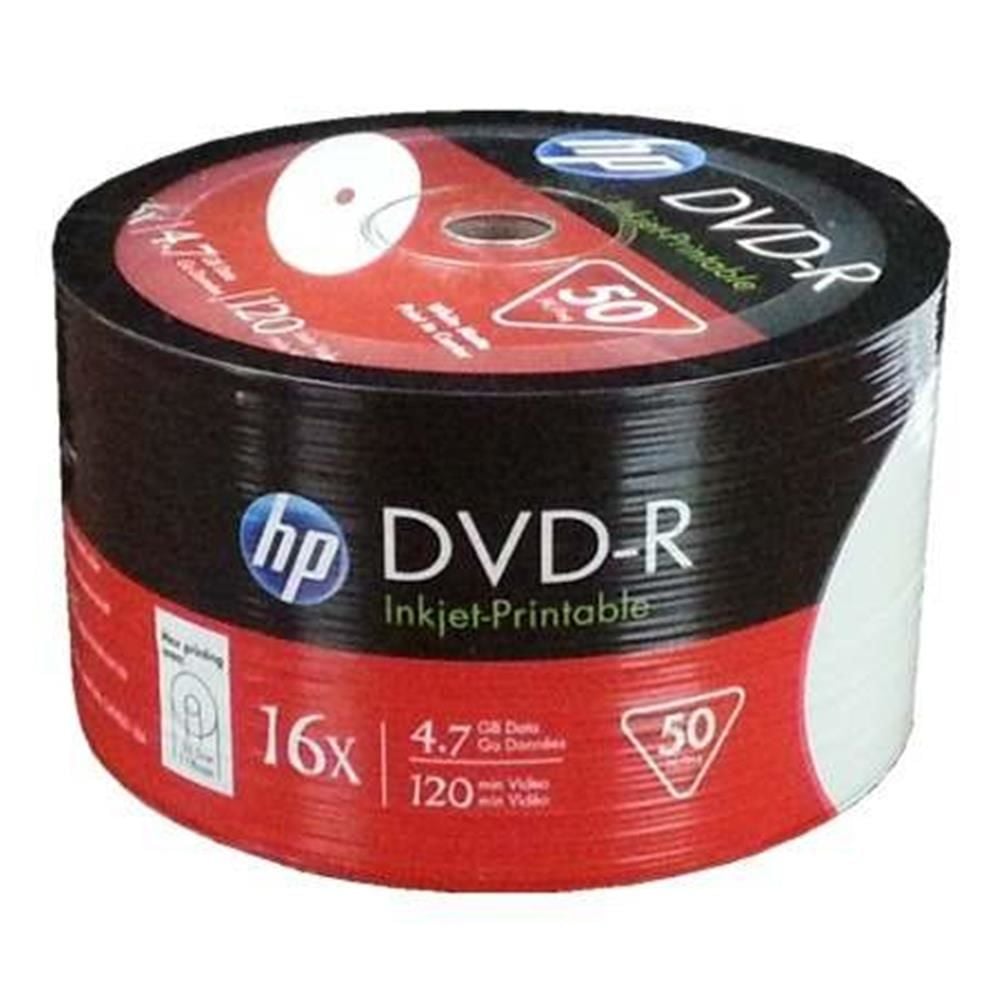 HP DVD-R 4.7GB 120min 16X 50’li Shrink